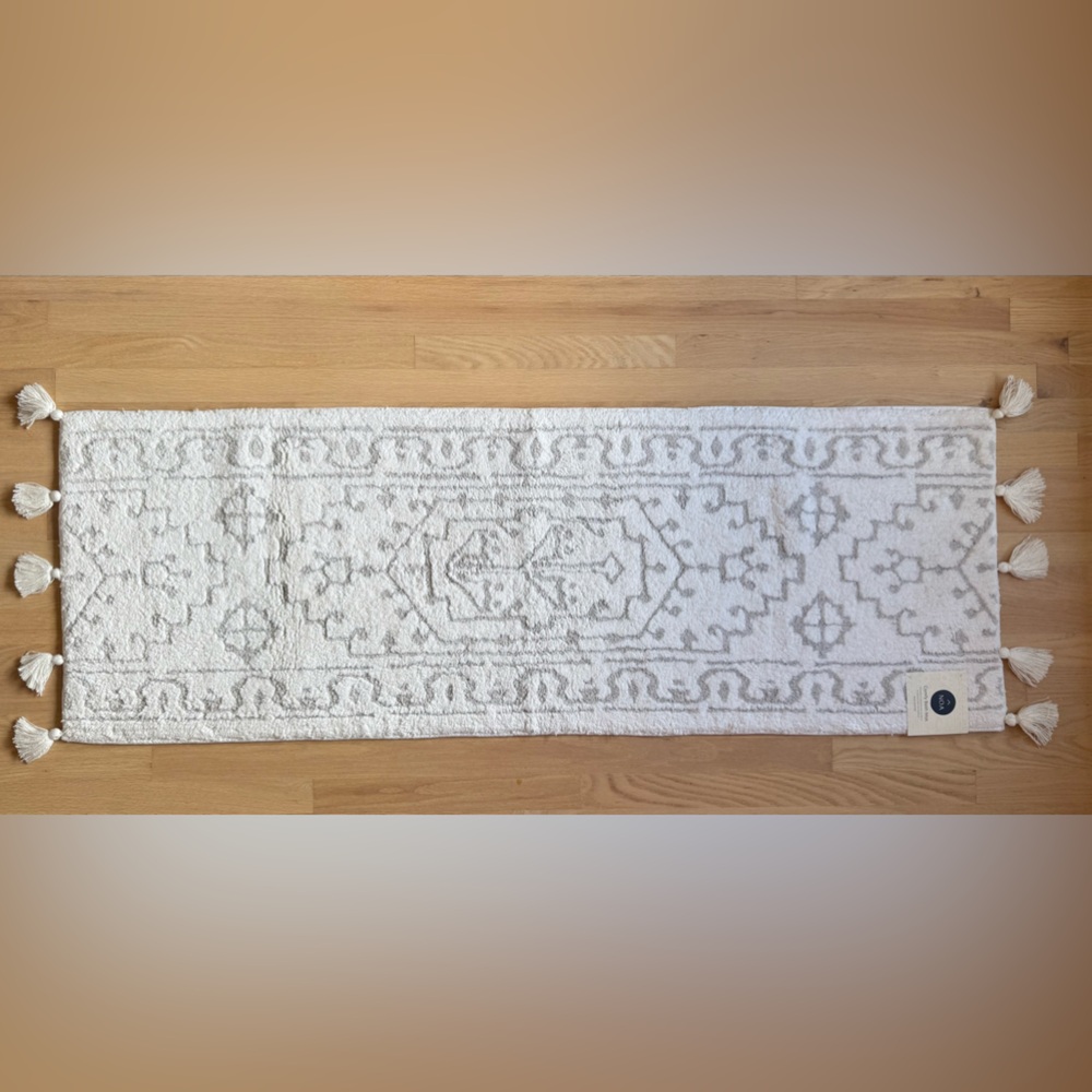 Brand New House of Noa Bath Mat – 21" x 58” Arden Wisp
